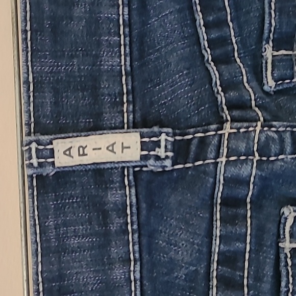 Ariat REAL Denim Medium Washed Women's Low Rise Bootcut Jeans Blue - Size 27 S - Picture 5 of 8